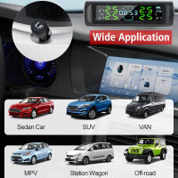 Sistemas de alarma de seguridad para automóviles con pantalla LCD, reloj Digital, sistema de supervisión de presión de neumáticos de coche, USB/Solar TPMS - details 10