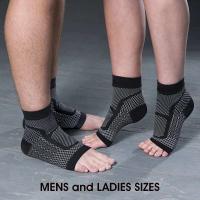 Fascitis plantar movimiento tobillo, manga de compresión, calcetines para tendinitis, dolor en las articulaciones, hinchazón del talón, 1 par - details 2