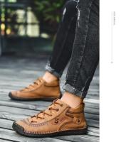 Zapatos informales de cuero hechos a mano para hombre, mocasines de invierno con piel, zapatos cómodos para caminar, zapatos planos para hombre, gran oferta - details 13