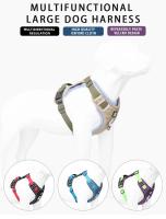 Traje de arnés de nylon para perros grandes Reflejante de luz, ajustable, seguro para paseos al aire libre - details 0