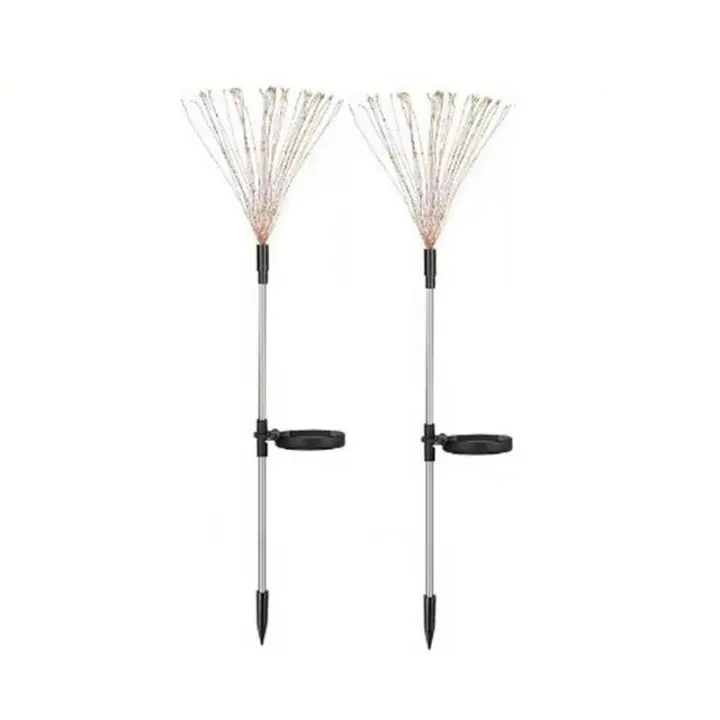 Luz de decoración de jardín al aire libre, 200led, luz Solar decorativa para exterior, camino de patio, maceta de flores, paquete de 2 - 1