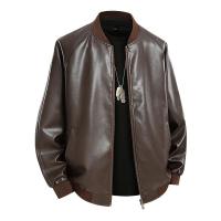 Chaqueta de cuero para hombre, abrigos negros de primavera de gran tamaño 6XL 7XL 8XL de talla grande 2025, motocicleta de calle, otoño, Hip Hop, Softshell impermeable - details 1