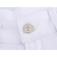 2025 primavera y verano nuevo estilo europeo y americano moda femenina casual suelto denim pantalones cortos de cintura alta de cinco puntos - details 8
