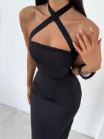 Vestido largo y delgado sin mangas para mujeres - details 5