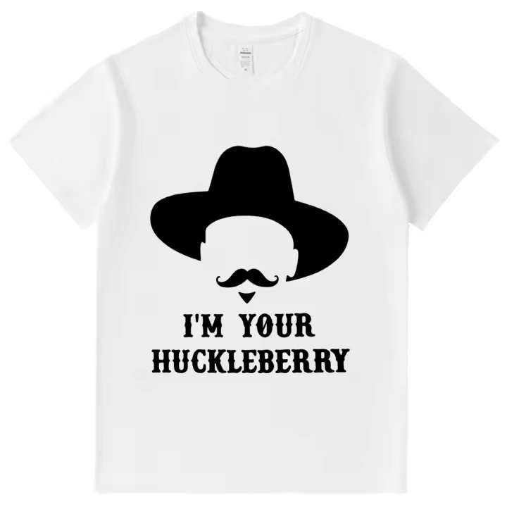 Camiseta vintage I'm Your Huckleberry para hombre, camisetas gráficas de manga corta - 1