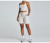 Pantalones cortos deportivos informales para mujer, ropa exterior de secado rápido, con cordón, para correr y Fitness - details 11