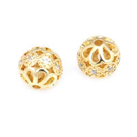 Cuentas de Espaciador de Barril de Brass Dorado de 18K Accesorios de Joyería DIY para Mujeres - details 43