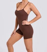 Traje deportivo de secado rápido de color sólido, cómodo para correr, pedalar, mango sin mangas de yoga - details 20