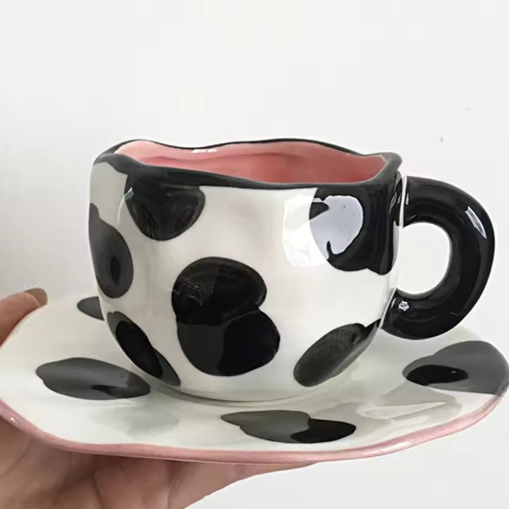 Juego de Tazas de Café y Té de 250 ml Nube Dulce en el Cielo Regalos de Cerámica para Mujeres y Niñas Cocina y Comedor - 1