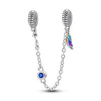 Encantos de Pulgas de Plata Esterlina S925 100% para Mujeres Joyería Fina de Cumpleaños Ajuste a Pulseras Originales de 3mm DIY con Cuentas Material Principal de Metal: Zircon - details 12