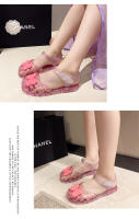 Zapatos de gelatina de cristal para niñas a la moda, zapatos de princesa coreana, sandalias Baotou para niñas - details 28