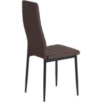Sillas de Comedor Juego de 4 Sillas de Metal para Cocina, Silla de Mesa Comoda Silla con Asiento Tapizado, Negro - details 50