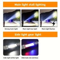 Linterna Led recargable de alta potencia linterna Led muy fuerte con antorcha de luz lateral para acampar al aire libre senderismo - details 5