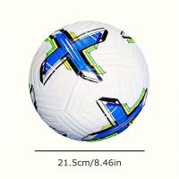 Balón de fútbol profesional de tamaño 5, resistente y seguro, fabricado en material PU, ideal para entrenamiento y diversión - details 4