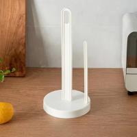Soporte Vertical de plástico multiusos para servilletas, soporte para papel de cocina Simple blanco, toallero de tejido independiente para Hotel, 2 uds. - details 4