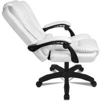 Reclinable de piel sintética acolchado y giratorio. Escritorio de oficina grande y elegante. Ejecutiva. Estudio o videojuego. - details 2