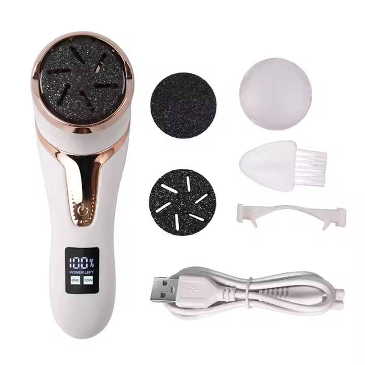 Amoladora de Pies Eléctrica Recargable Herramienta de Pedicura para Eliminación de Callos - 1