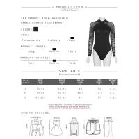 Body De Encaje Sexy Para Mujer Con Detalles De Parche Y Cuello Alto Ajustado Y Elegante Ideal Para La Calle Y El Verano - details 4