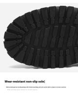 Botas de cuero de cocina para hombre de otoño, zapatos deportivos informales para Chef, a la moda, diseño Martin, negro, impermeables y antideslizantes - details 8