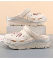 Sandalias de Plataforma Gruesa DIY para Mujer 2024 Verano Zapatillas de Playa Antideslizantes con Suela Gruesa Zapatos de Jardín de EVA - details 6