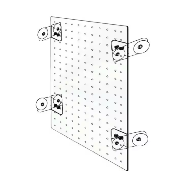 Placa de aislamiento de tanque de peces acrílico, caja de cría de peces cortable y flexible, divisor de 3mm de agujero, 1mm de espesor - 1