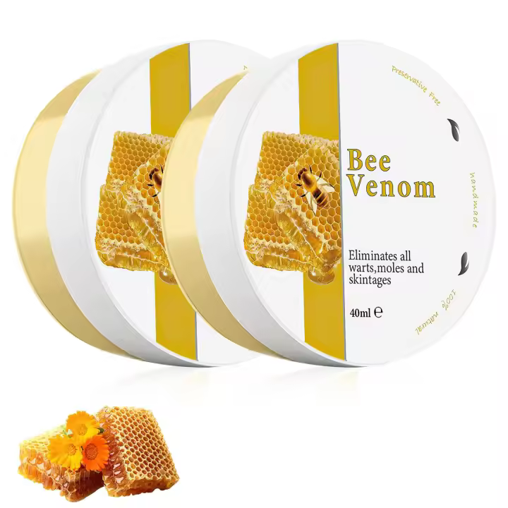 Crema para tratamiento de abejas, crema de veneno de abeja, reduce eficazmente las imperfecciones, adecuada para todo tipo de piel, 2 uds. - 1