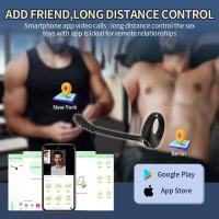Anillo vibrador con Control de aplicación remota para hombres, masaje de testículos, estimulador de próstata, tapón Anal, masturbador, juguete sexual para adultos - details 1