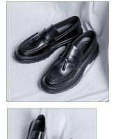 Zapatos de vestir de diseñador para hombre, zapatos casuales de cuero de fibra ultrafina: cabeza alta, fácil de usar, aumento de altura, nuevo estilo grande - details 9