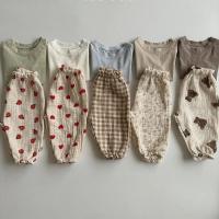 Pantalones de Verano para Bebé Organicos Estampado de Tigre Oso Floral - details 2