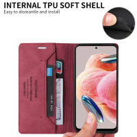 Funda de cuero con titular y cartera magnética para Xiaomi Redmi Funda segura anti-robo con estilo brush - details 5