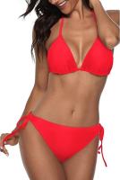 Traje de baño de vacaciones casual de bikini de tres puntos dividido para mujer profesional - details 17