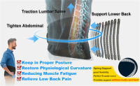 Cinturón de entrenamiento de cintura para Hombre y mujer, corsé Lumbar transpirable para soporte de columna vertebral, nuevo - details 2