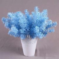 Corona de niebla de plantas artificiales, hojas de otoño falsas, plantas de plástico coloridas, hierba de loto, decoración de boda en el jardín - details 4