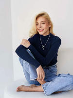 Women autumn winter solid knitted pullovers basic slim sweater undershirt - details 24