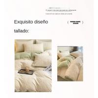 Conjunto de cuatro piezas de fibra de lecheSábana de lana de doble cara para maternas y niños edredón - details 6