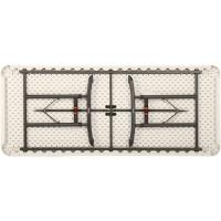Mesa de Catering Cuadrada Portátil Ultraresistente 183x76cm, Altura Ajustable Peso 15kg, Duradero - details 0