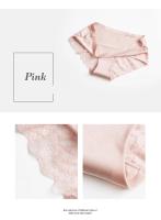 Conjunto de bragas caladas sin costuras para mujer, ropa interior cómoda de encaje, bragas deportivas de tiro bajo, lencería suave para mujer, 3 uds./lote - details 9