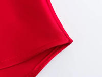 TRAFZA-vestidos de moda de verano para mujer, Color sólido, sin mangas, Espalda descubierta, decorados, con cordones, Vintage, Chic, largos - details 10