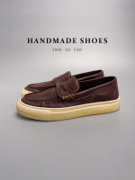 Cuero lavado al agua, primera capa de cuero de vaca, zapatos de hombre hechos a mano, estilo vintage. - details 32