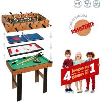 Mesa de Juegos Conversible de Madera Futbolín y Billar en Uno 12 Juegos para Niños y Adultos - details 10
