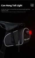 WEST BIKING-bolsa para SILLÍN de bicicleta, bolsa de almacenamiento para herramientas de ciclismo, de liberación rápida, reflectante, impermeable, accesorios para bicicleta de montaña y carretera - details 8