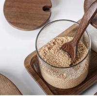 Tarro de condimentos de cocina, botella de vidrio para especias y pimienta, recipiente para refrigeración de alimentos, granos, azúcar, con tapa de madera, tarro de sal - details 4