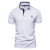 polos hombre manga corta ropa hombre día del padre Polos de algodón para hombre Polos de manga corta con bordado de jirafa para hombre Polos de diseño de marca de alta calidad Ropa para hombre - details 2