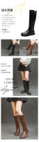 Niños pero botas de caballero hasta la rodilla botas de otoño e invierno de terciopelo con suela gruesa botas altas versátiles. - details 1