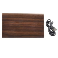 Reloj electrónico Triangular LED de madera, despertador Digital de temperatura y humedad, USB/AAA, Decoración de mesa de dormitorio - details 35
