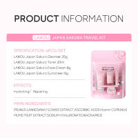 4 unids/bolsa LAIKOU Sakura juegos de cuidado de la piel limpiador Facial crema Facial tóner protector solar reparación hidratante tierno producto para el cuidado del rostro - details 1