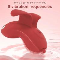 Mini vibrador de dedo controlado por aplicación con lengua lamiendo masturbador femenino pezón clítoris juguete sexual para mujeres parejas placer - details 7