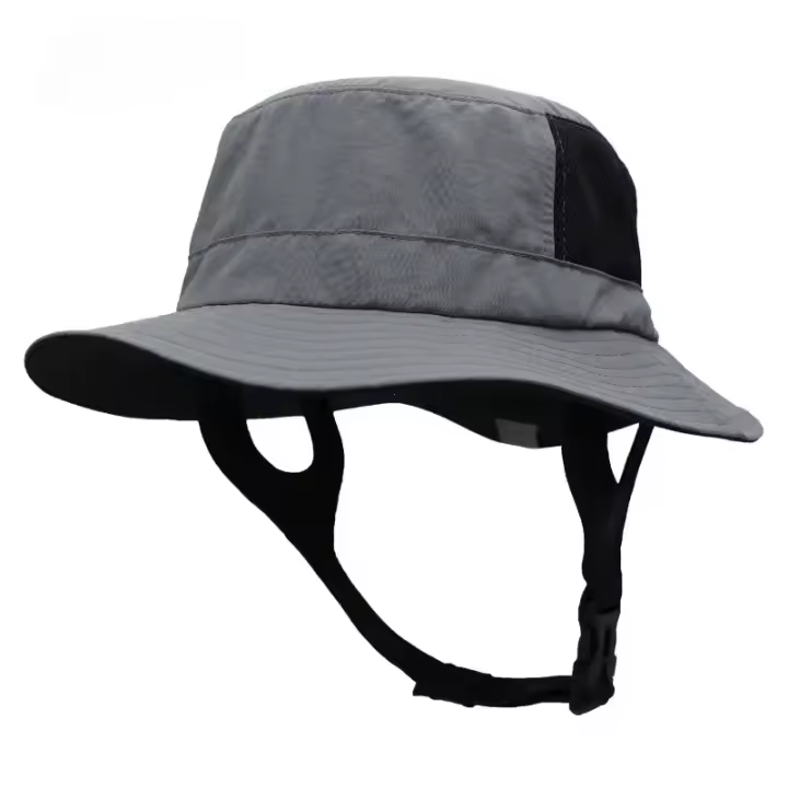 Gorra de Surf para playa, sombrero de sol transpirable de malla UPF50+, gorra de pesca al aire libre de verano, sombrero de cubo ajustable para barbilla, gorra para deportes acuáticos - 1