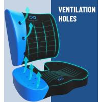 Cojín de Confort para Silla de Oficina Set de Cojín Viscoelástico para Asiento y Respaldo con Gel - details 2