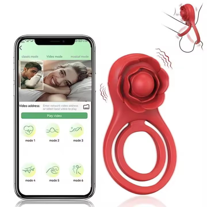 Leten-Anillo vibratorio con Control por aplicación para hombres, estimulador de clítoris y vagina, productos para adultos, juguete sexual para parejas - 1